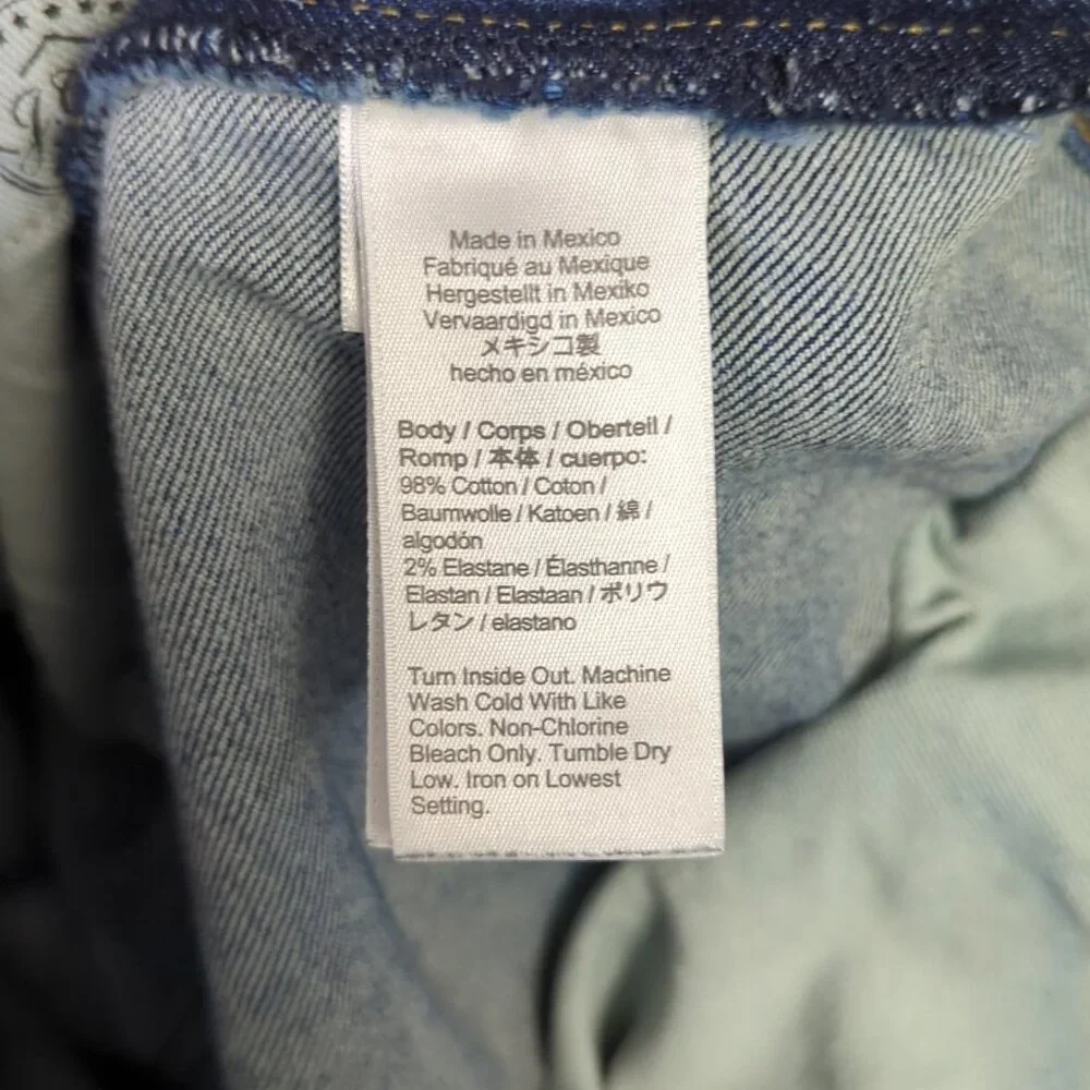 J. Crew Jeans Men's 33x32 Blue 1040 Athletic Tapered Fit Stretch Denim